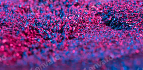 Preview: Ferrofluid illuminated with neon light