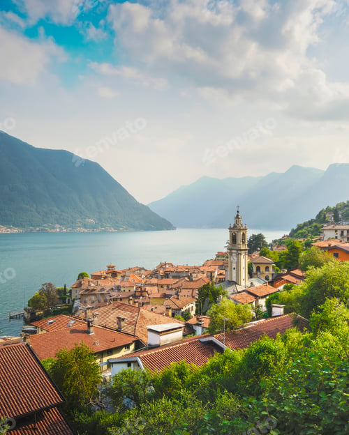 Preview: Lake Como, Sala Comacina and the Greenway trail. Italy