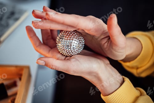 Preview: Hand massage Acupuncture Su Jok ball for hands and fingers. Sujok, su jok, su-jok traditional