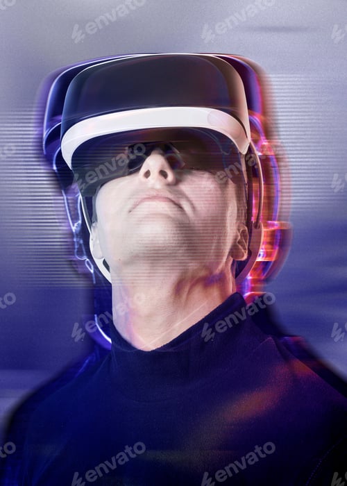 Preview: Man with virtual reality headsets