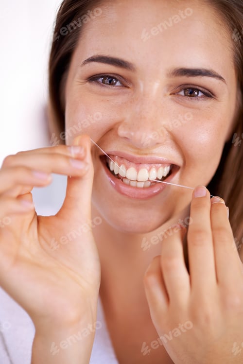 Preview: She knows the importance of flossing