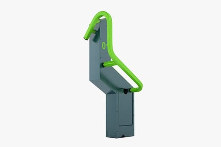 Preview: Smart Bicycle Parking Stand with Green Accents