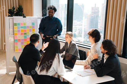 Preview: Professional Marketing Team, Diverse Colleagues and Businesswoman Collaborate Meeting