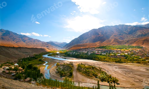 Preview: Flowing stream in the beautiful Himalayan mountains