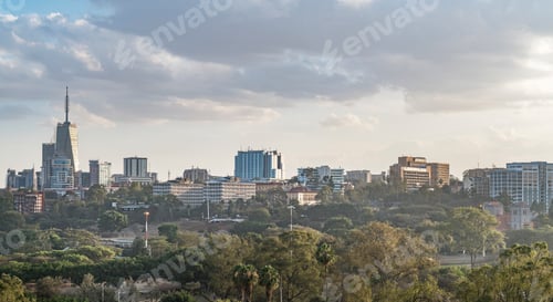 Preview: Modern buildings downtown Nairobi, Nairobi Area, Kenya, Africa