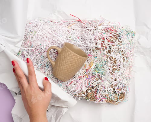 Preview: Process of packing ceramic dishes into paper packaging for transportation