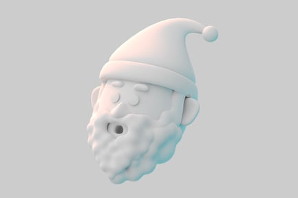 Preview: Cartoon santa head