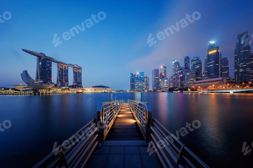 Preview: Marina Bay area in Singapore city.