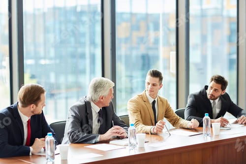 Preview: Business Meeting with Team in Modern Office