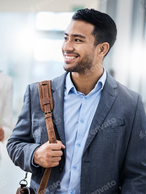 Preview: Own whats yours. Shot of a business smiling while walking through the office.