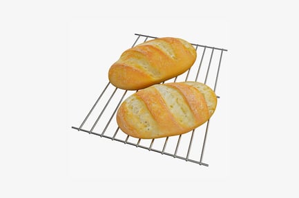 Preview: Two loaves on a wire rack