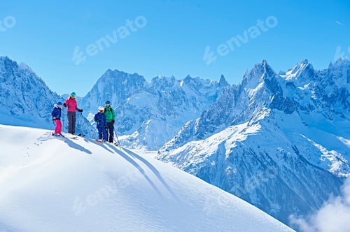 Preview: Family on ski trip, Chamonix, France