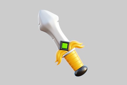 Preview: Sword with bone-shaped blade