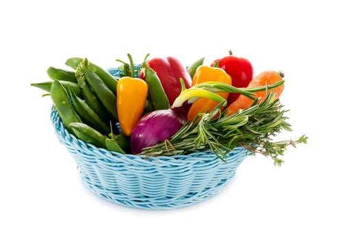 Preview: basket with mixed vegetables