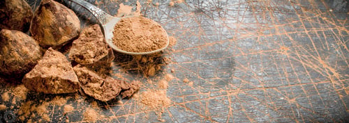 Preview: Chocolate candy truffles with cocoa powder.
