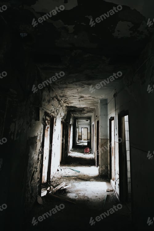 Preview: Abandoned and bombed buildings after war.