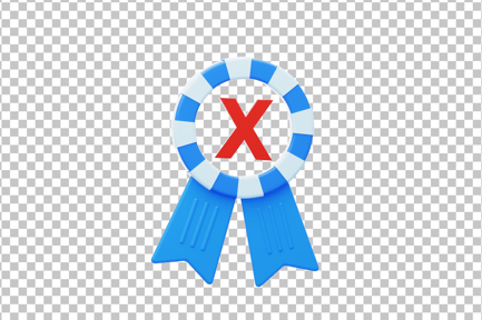 Preview: Wrong Checklist 3D Icon