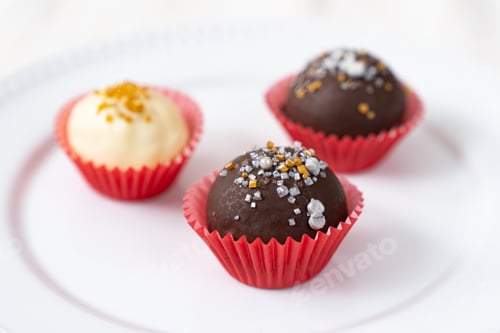 Preview: Dark and white almond London cookies