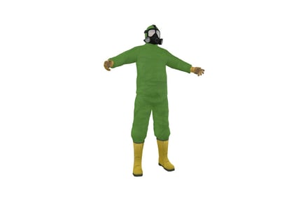 Preview: Figure hazmat suit with extended arms