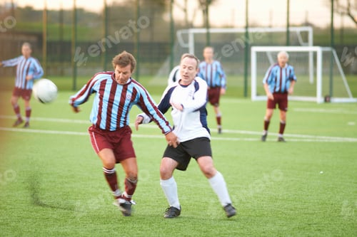 Preview: Football players fighting for ball