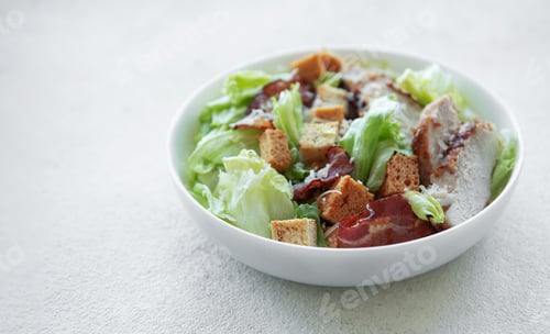 Preview: A bowl of Caesar salad