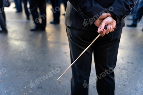 Preview: Wind instrument music band making music on the street.