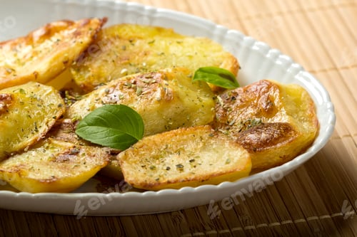 Herb Roasted Potatoes Freshly Plated Meal