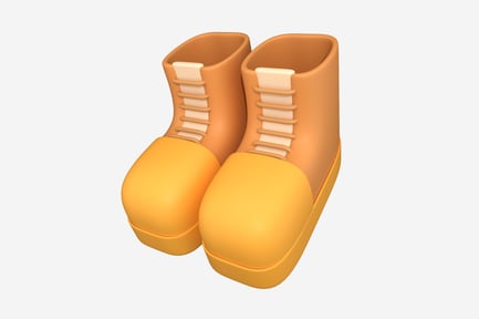 Preview: Hiking Boots Outdoor 3D Illustration