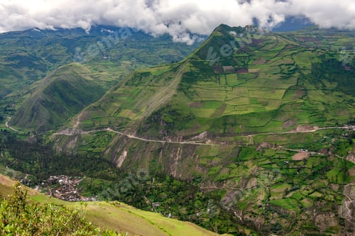 Preview: Countryside around the city of San Pedro de Riobamba - Ecuador