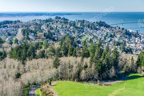 Preview: A Veiw From Above Of Homes In Astoria, Oregon.
