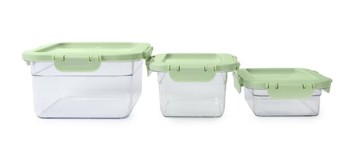 Preview: Empty clean boxes for products on white background