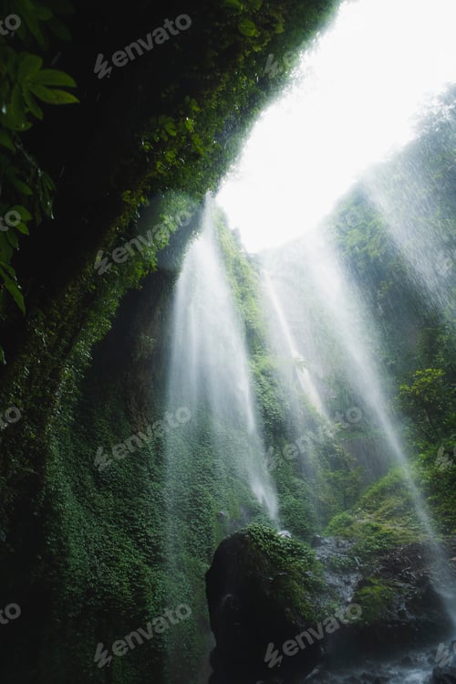Preview: View of waterfall in Java, Indonesia