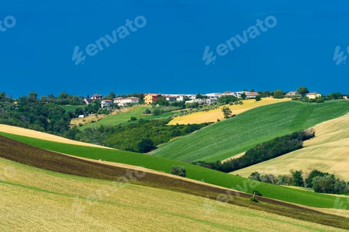 Preview: Rural landscape near Ostra Vetere and Cingoli, Marche, Italy