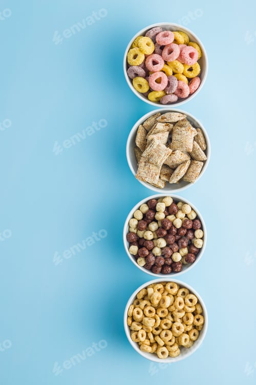 Preview: Various breakfast cereals.