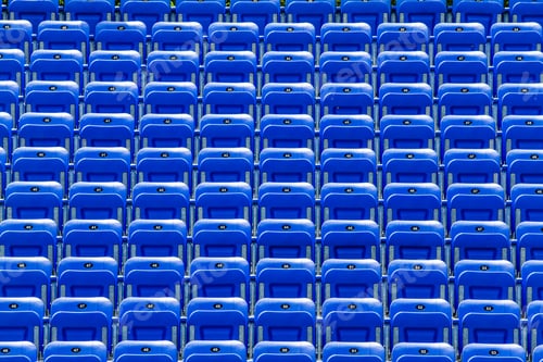 Preview: Empty Blue Bleachers