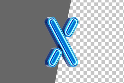 Preview: Neo Futurist X 3D Icon