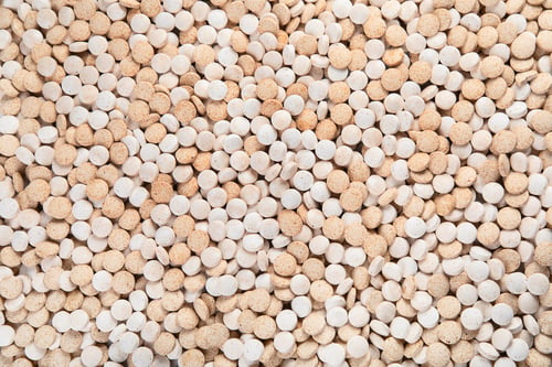 Preview: Various Medicine Pills, Tablets And Capsules Background. Top View