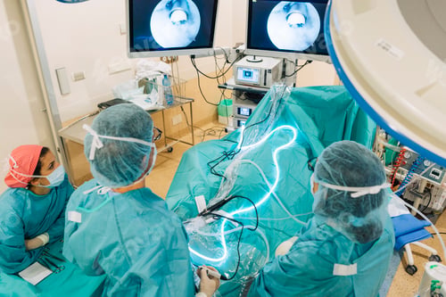 Preview: Team of surgeons operating in the hospital