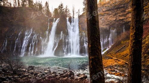 Preview: View Of Burney Falls, Mcarthur-Burney Falls Memorial State Park, California