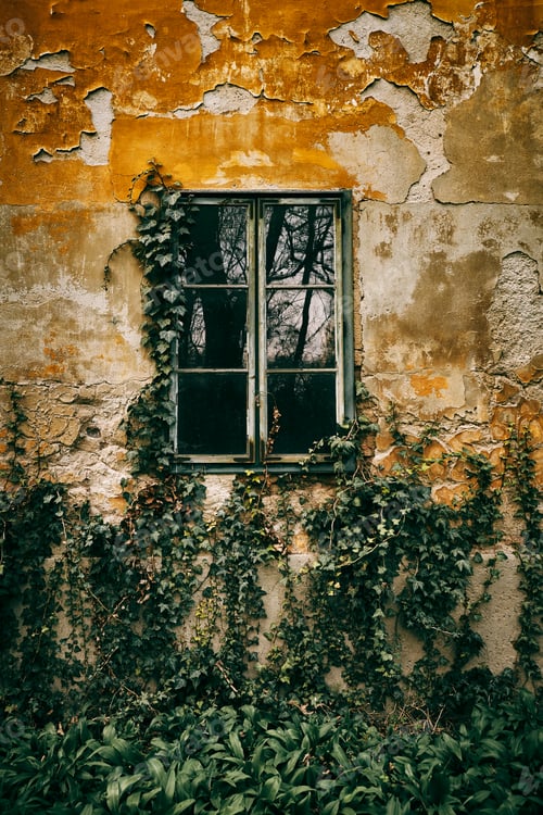 Preview: Old window ivy background