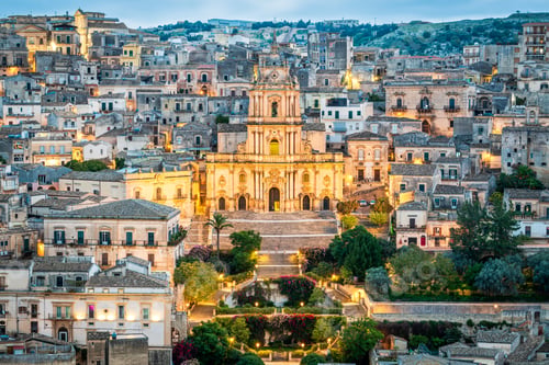 Preview: Modica, Sicily, Italy with the Cathedral of San Giorgio