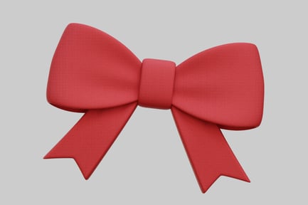 Preview: Festive Red Bow For Elegant Gift Wrapping