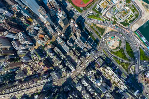 Preview: Causeway Bay, Hong Kong 11 September 2019: Top view of Hong Kong island