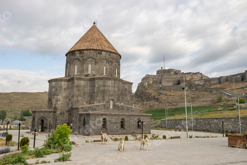 Preview: Eastern Anatolia, Turkey. Cityscape of the Kars town in Kars province