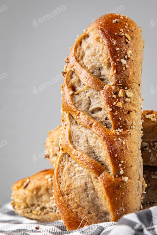 Preview: milk bun whole grain dough buns fresh baked goods Cooking appetizer meal food snack on the table