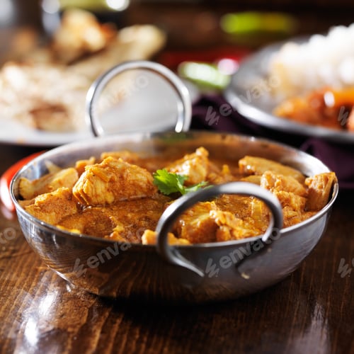 Preview: indian butter chicken curry with basmati rice