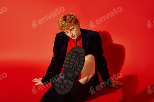 Preview: Holiday fashion statement with vibrant style in a festive setting for Christmas 2025