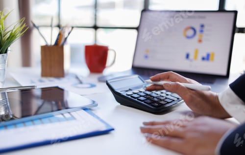 Preview: Data Analytics Dashboard in Modern Office Meeting Room