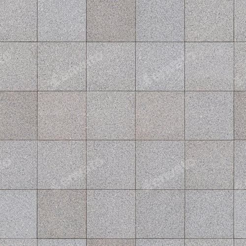 Grey Square Stone Pavers in Repeating Pattern