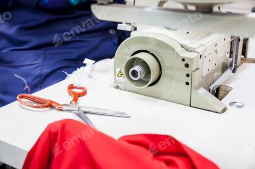 Preview: Seamstress working in factory, Cape Town, South Africa